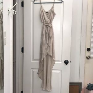 Express gold / champagne dress, size small